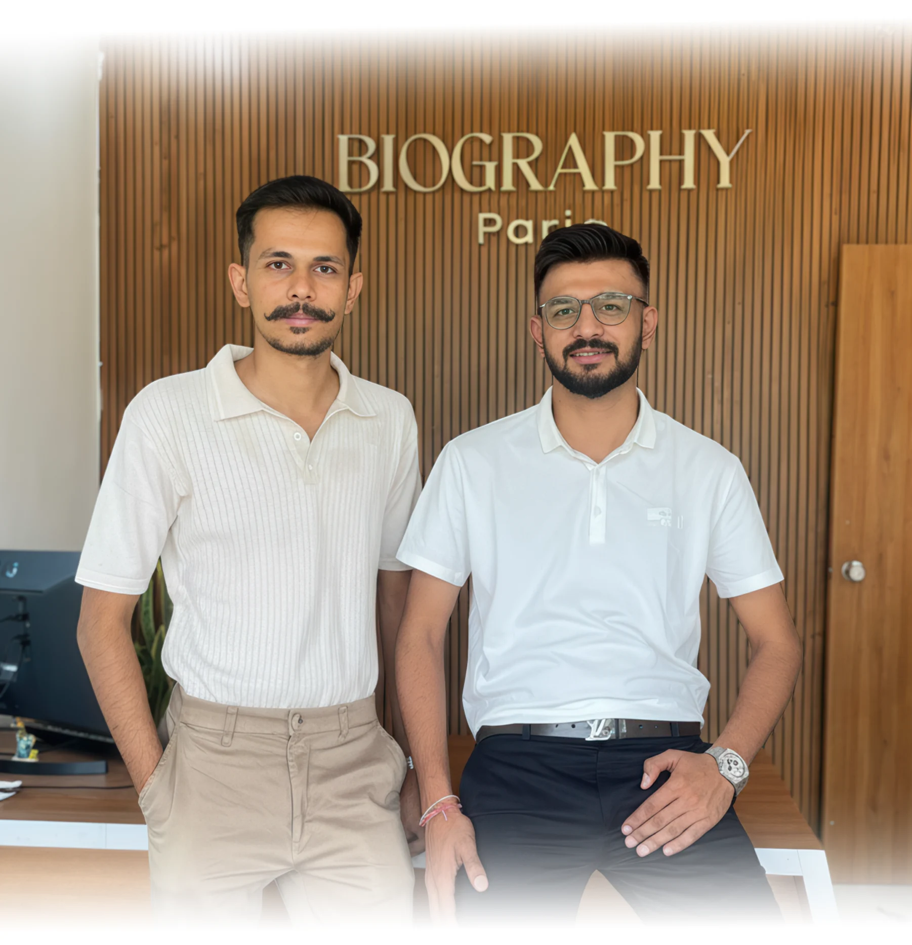 Founder of Biography Paris: Wilson Savaliya (Left) & Jayraj Kathiriya (Right)